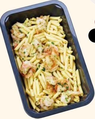 Pennette pimentées aux scampi à l'ail