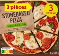 Trattoria Alfredo Pizza au fromage mozzarella cuite sur pierre XXL
