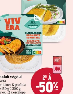 Produit végétal Vivera - Cheese Schnitzel