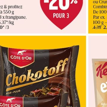 Bonbons au chocolat Côte d'Or - Chokotoff
