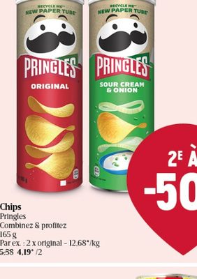 Chips Pringles Sour Cream & Onion