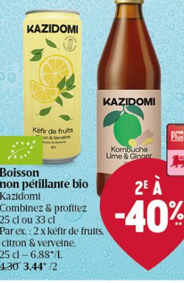 Kazidomi Kéfir de fruits citron & verveine
