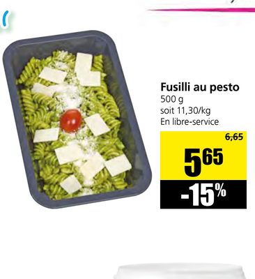 Fusilli au pesto