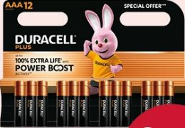 Piles Duracell Plus AAA