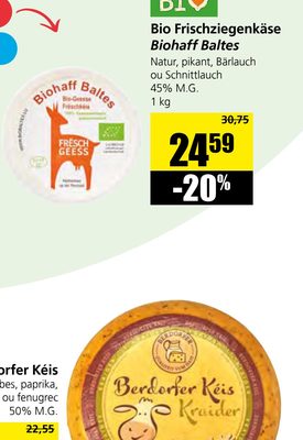 Bio Frischziegenkäse Biohaff Baltes