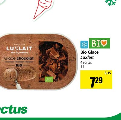 Bio Glace Luxlait - Glace chocolat BIO