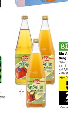 Bio Appeljus Biog Naturtrub oder hell