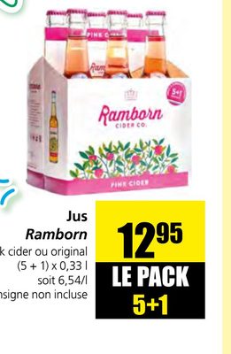 Jus Ramborn Pink cider ou original