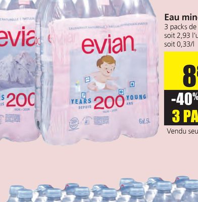 Eau minérale Evian