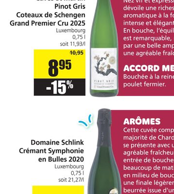 Caves St Martin Pinot Gris Coteaux de Schengen Grand Premier Cru 2025