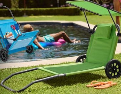 CRIVIT Chaise longue de plage et de transport