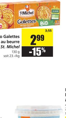 Bio Galettes au beurre St. Michel