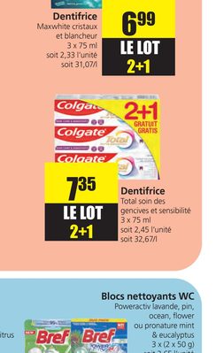 Dentifrice Maxwhite cristaux et blancheur