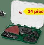 PARKSIDE Accessoires pour outil multifonction, 24 pièces