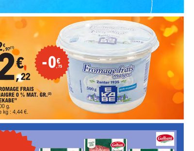 Fromage Frais Maigre 0% Mat. Gr. Ekabé