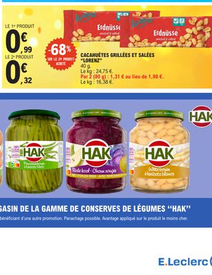 Cacahuètes Grillées et Salées Lorenz