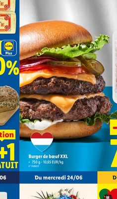Burger de boeuf XXL