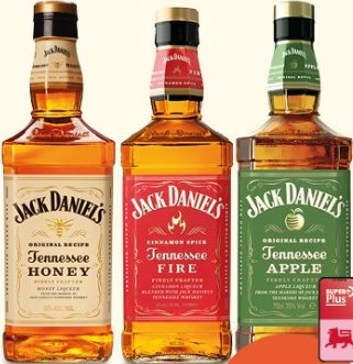 Whisky Jack Daniel's Honey, Fire ou Apple
