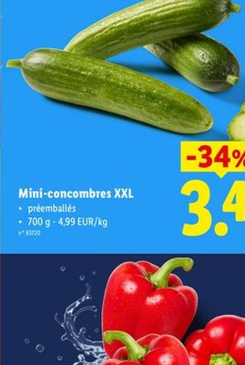 Mini-concombres XXL