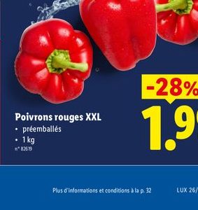 Poivrons rouges XXL