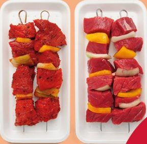 Brochettes de boeuf Marinées ou nature