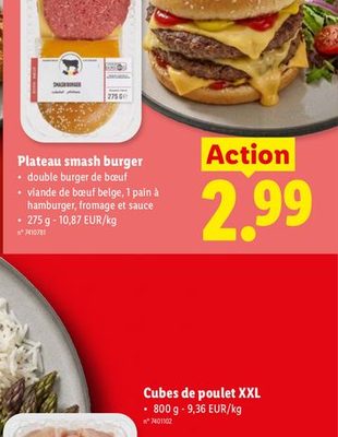 Plateau smash burger