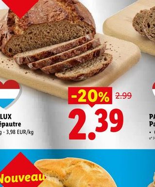 PANELUX Pain épautre