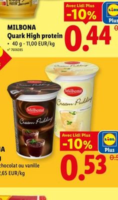 MILBONA Quark high protéin