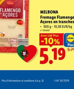 MILBONA Pudding saveur chocolat ou vanille