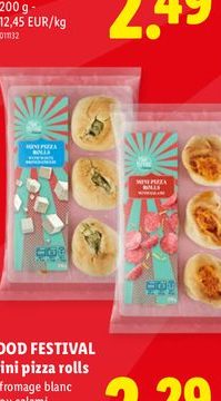 Mini pizza rolls