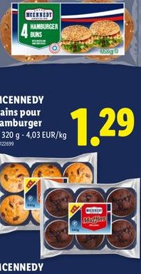 MCENNEDY Pain pour hamburger