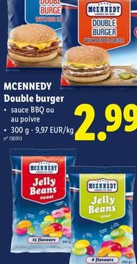 MCENNEDY Double burger