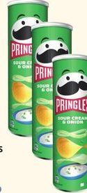 Chips tuiles crème et oignon Pringles