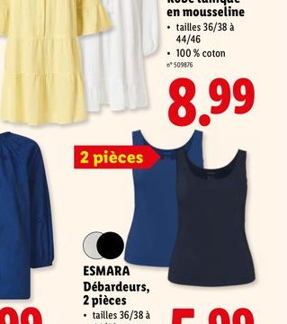 ESMARA Robe tunique en mousseline