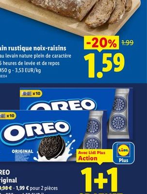 Pain rustique noix-raisins