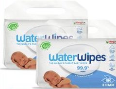 WATERWIPES LINGETTES 3 x 60 (180 pièces)