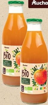 Pur jus de pomme trouble Auchan Bio