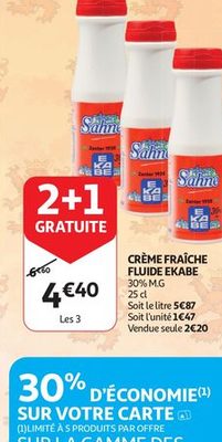 CRÈME FRAÎCHE FLUIDE ÉCAKE