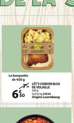 LÈTZ CORDON BLEU DE VOLAILLE