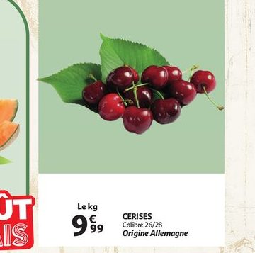 Cerises Calibre 26/28