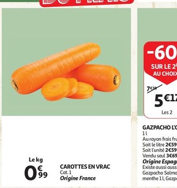 Carottes en vrac