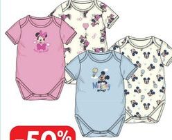 Lot de 2 bodies Mickey ou Minnie