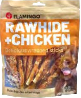 Snacks pour chien Flamingo R'Hide Chicken wrap sticks