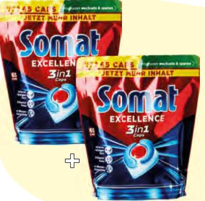 Tablettes lave-vaisselle Somat Excellence 3-en-1