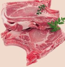 Côte d'échine de porc avec os