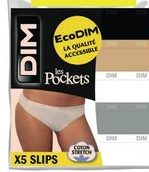 Lot des slips ou bodies femme Dim Pocket coton