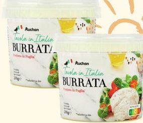 BURRATA AUCHAN TAVOLA IN ITALIA