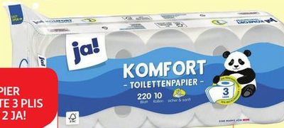 Papier toilette Ja! Komfort 3 plis